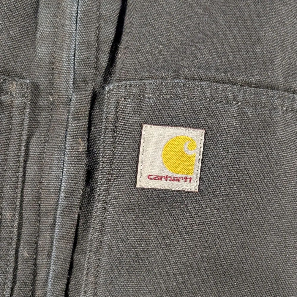 Carhartt Black Hooded Detroit Jacket (L) - Picture 3 of 6